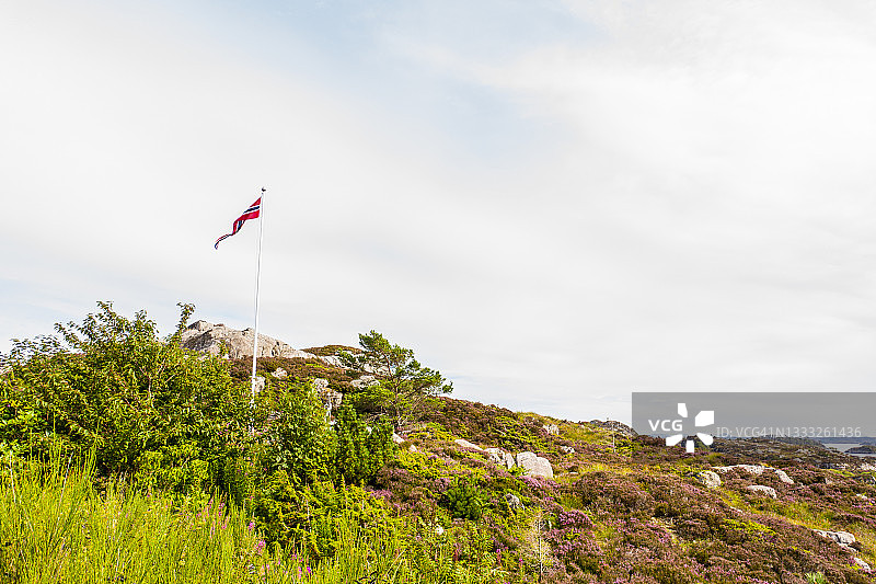 岛屿植被茂盛的鸟瞰图图片素材