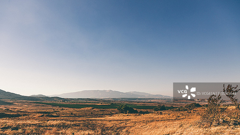 戈兰高地，可远眺赫尔蒙山图片素材
