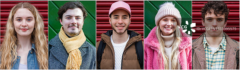 彩色背景拼贴画图片素材