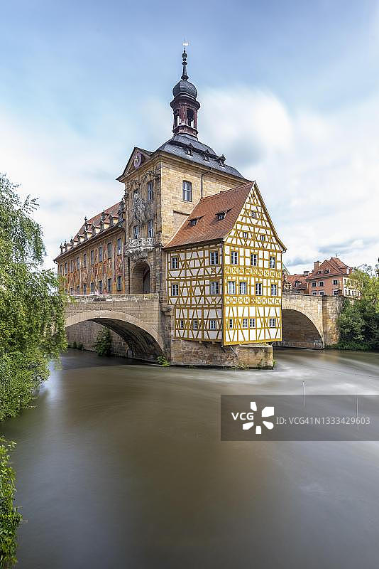 德国巴伐利亚州班贝格联合国教科文组织世界遗产的一部分：老市政厅图片素材