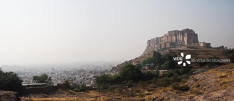 梅兰加尔堡，印度拉贾斯坦邦焦特布尔图片素材