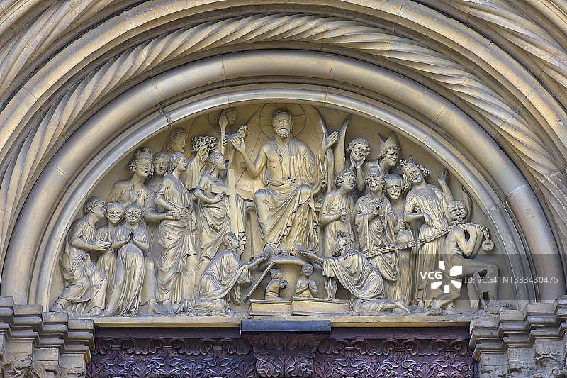 班贝格大教堂世界末日场景图片素材