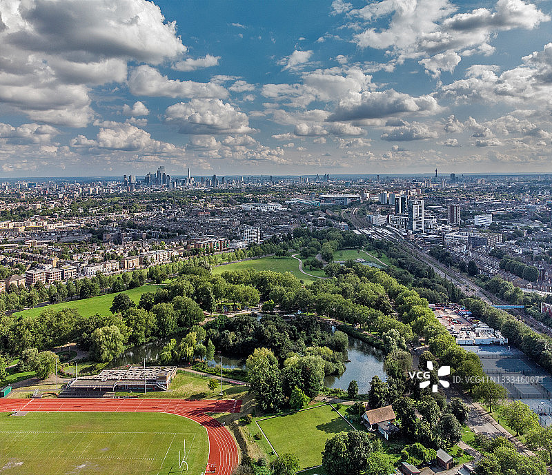 伦敦芬斯伯里公园图片素材