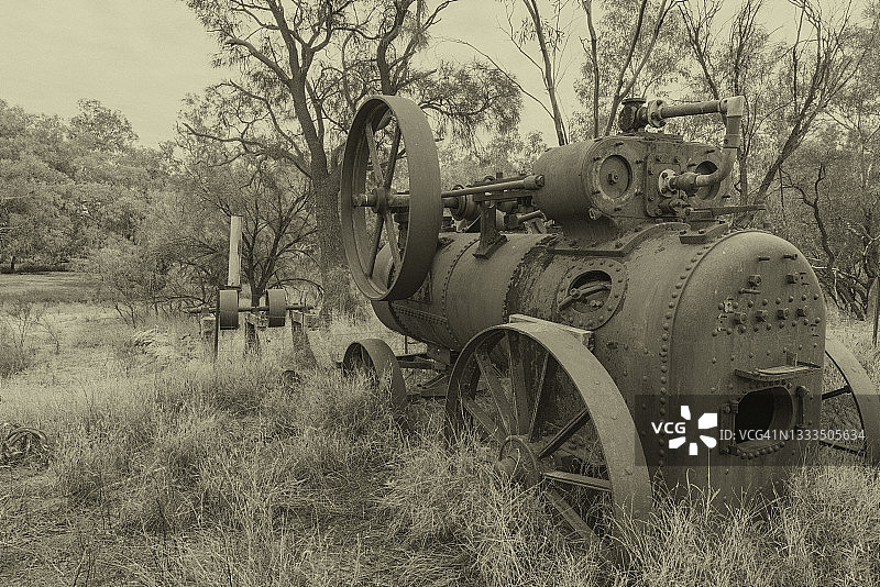 旧蒸汽机图片素材