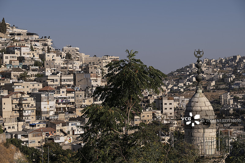 耶路撒冷西尔万的巴勒斯坦社区图片素材