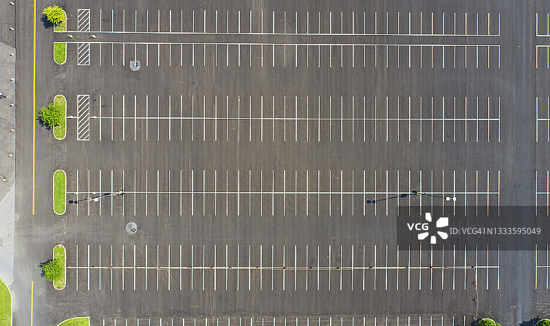 空旷停车场航拍图片素材