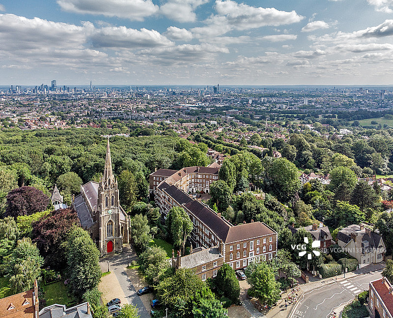 海格特的圣米迦勒教堂，比伦敦任何其他教堂都高图片素材