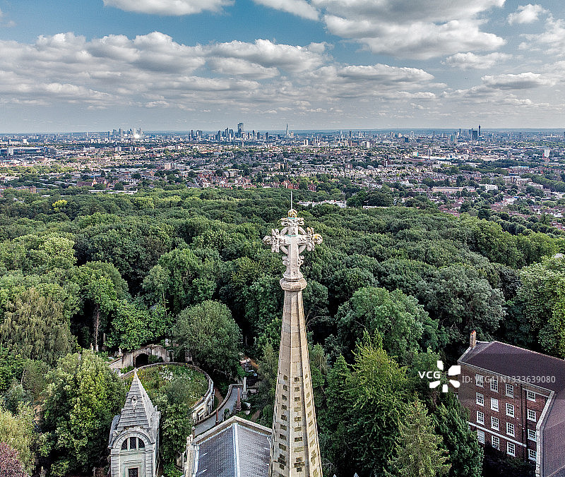 海格特的圣米迦勒教堂，比伦敦任何其他教堂都高图片素材