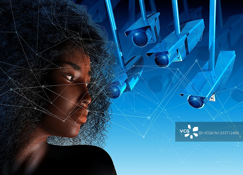 监控概念插图图片素材