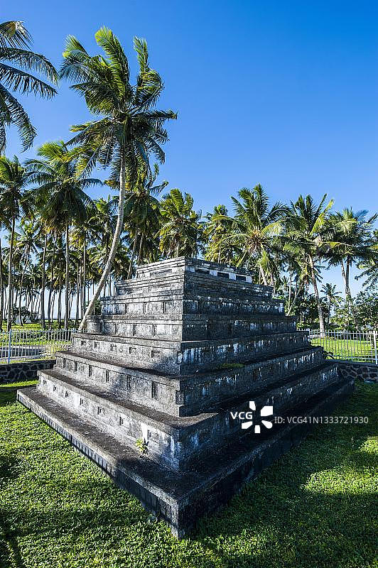 萨摩亚乌波卢岛阿皮亚的陵墓图片素材