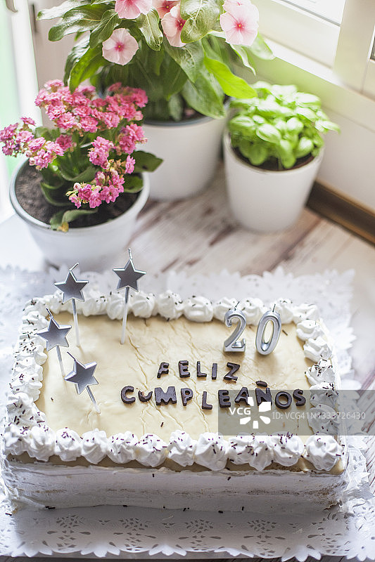 20周年生日庆典蛋糕图片素材