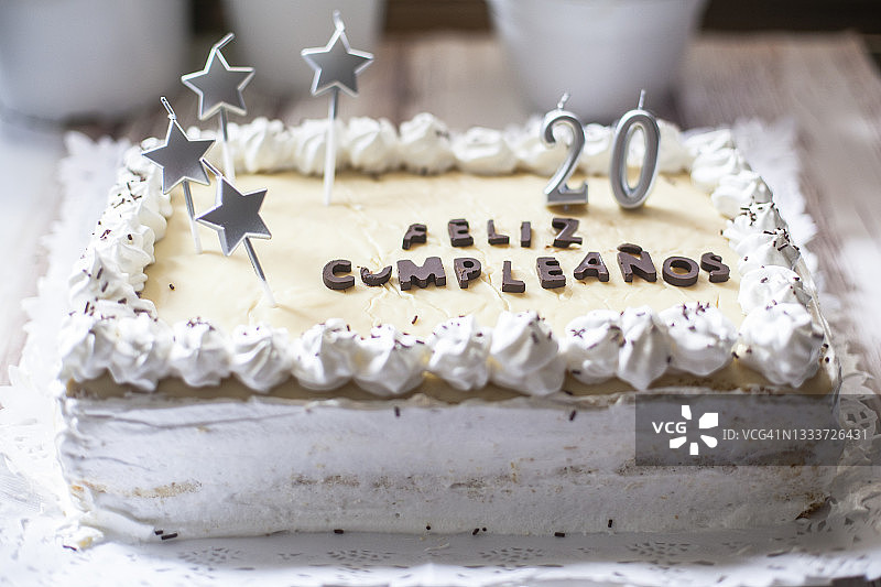 20周年生日庆典蛋糕图片素材
