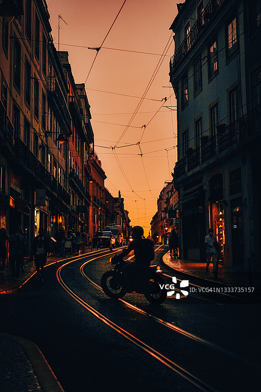 里斯本清晨的街道图片素材