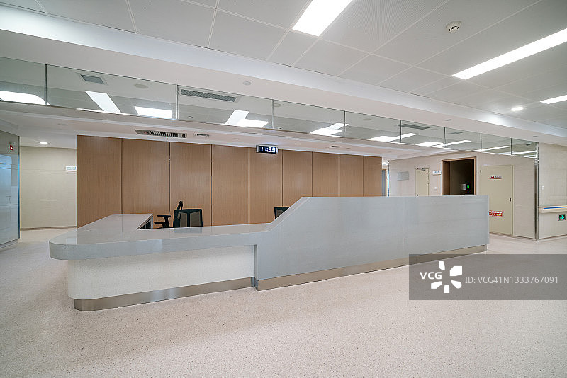 医院病房护士站的侧视图图片素材