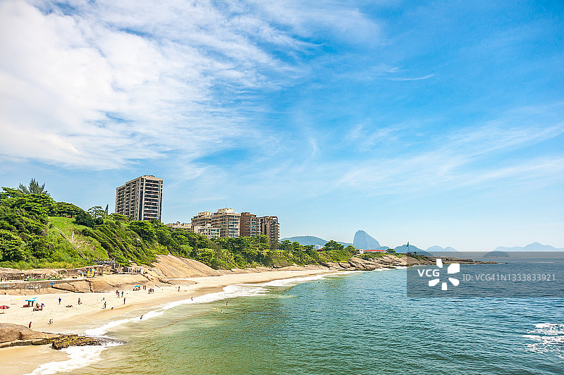 科帕卡巴纳堡的阿普多海滩景观图片素材