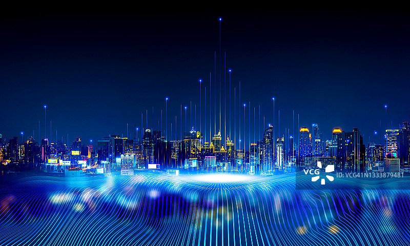 人工智能时代的智能城市网络与通信（全球无线通信）图片素材