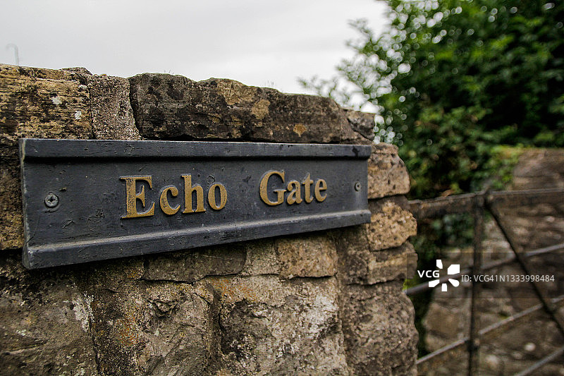 爱尔兰特里姆的回声门图片素材