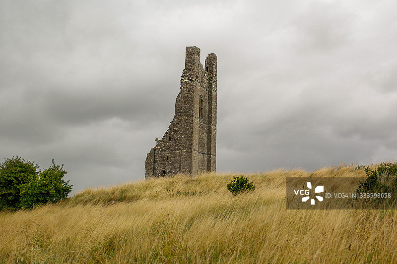 黄色尖顶，爱尔兰图片素材