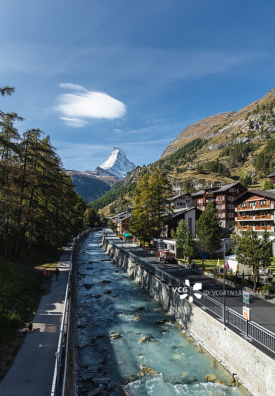 阿尔卑斯山马特宏峰采尔马特图片素材