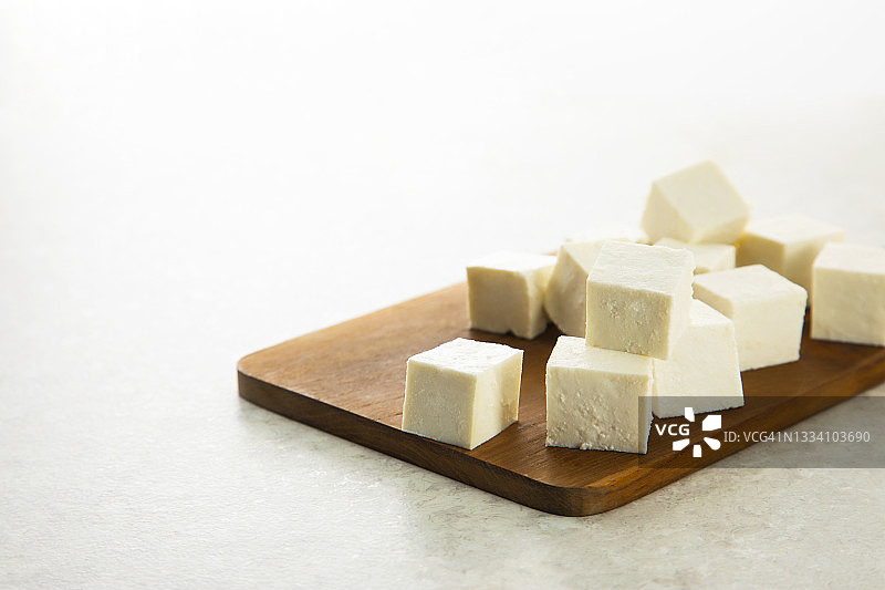 切丁的印度奶酪图片素材