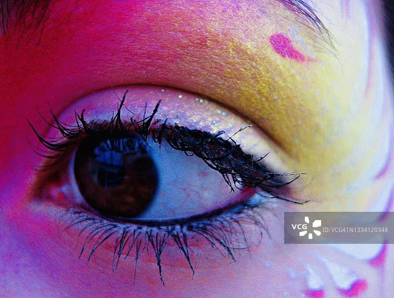 彩绘眼睛图片素材