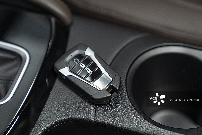 现代汽车遥控钥匙特写图片素材