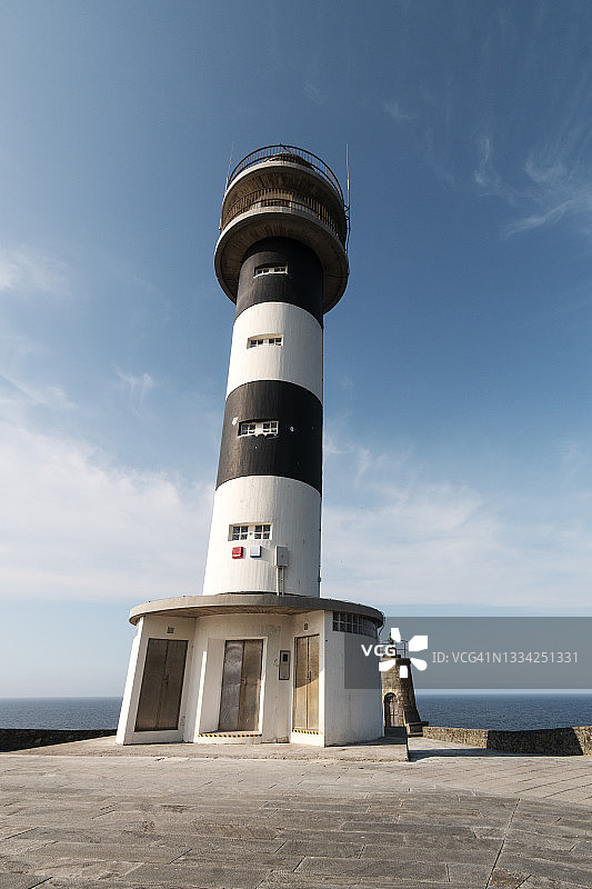 西班牙阿斯图里亚斯圣奥古斯丁角灯塔风光图片素材