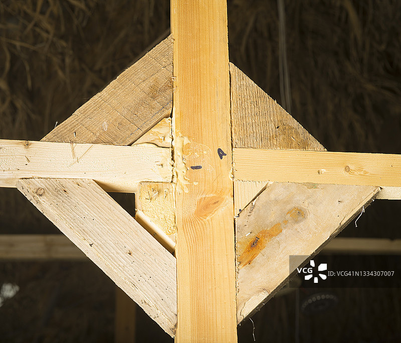 强度增强的木材接头图片素材