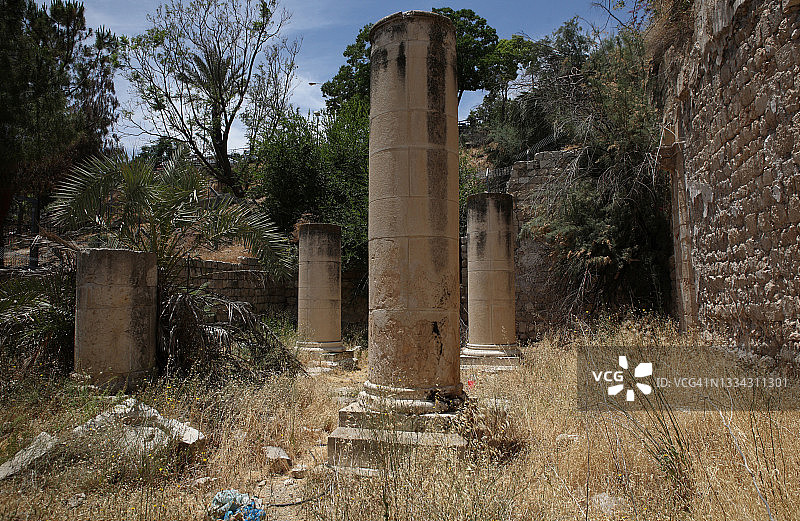 耶路撒冷老城犹太区狄奥多克斯新教堂遗址图片素材