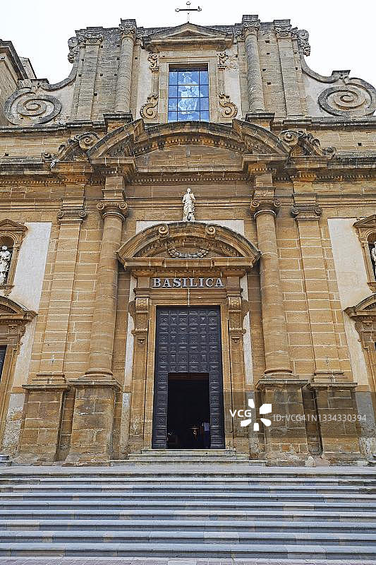 意大利西西里岛夏卡，救助圣母大教堂图片素材