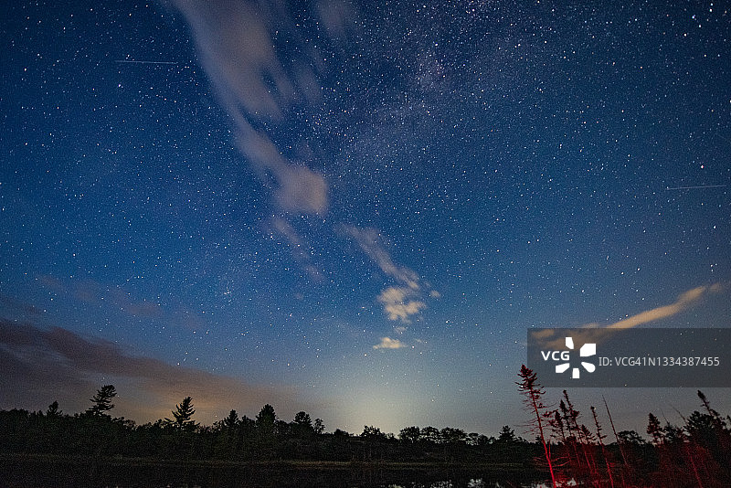 加拿大格雷文赫斯特的马斯科卡暗夜星空保护区图片素材