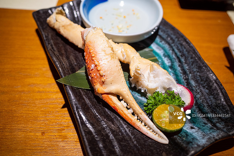 烤雪蟹腿图片素材