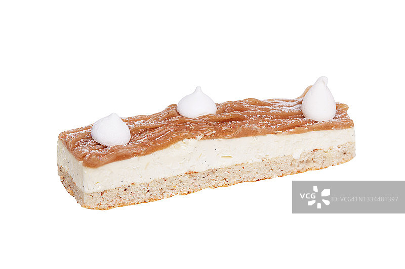 白色背景上的美味甜点图片素材