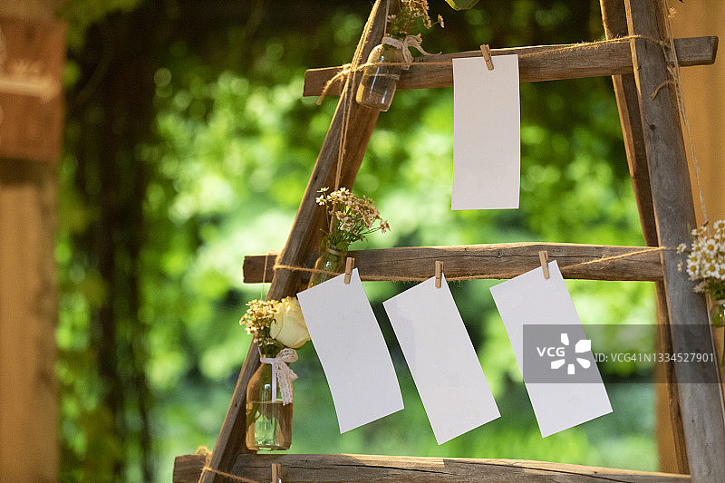 婚礼餐桌名称的创意想法，意大利伦巴第图片素材