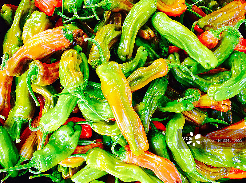 什锦狮子唐辛子辣椒特写图片素材