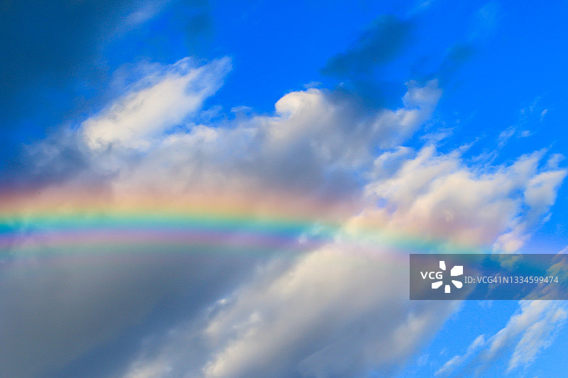 雨后美丽的彩虹图片素材
