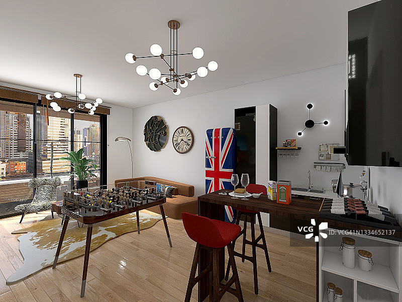 居住项目4的客厅图片素材