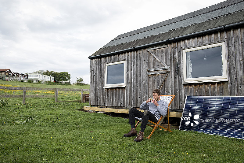 自然中的清晨咖啡图片素材