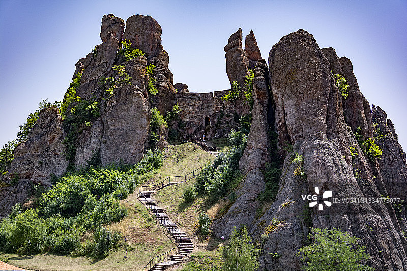 保加利亚贝洛格拉奇克的中世纪堡垒和自然现象图片素材