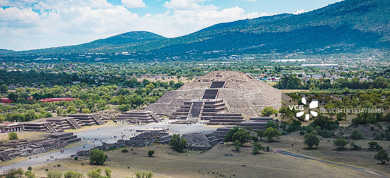 墨西哥玛雅和阿兹特克月亮金字塔图片素材