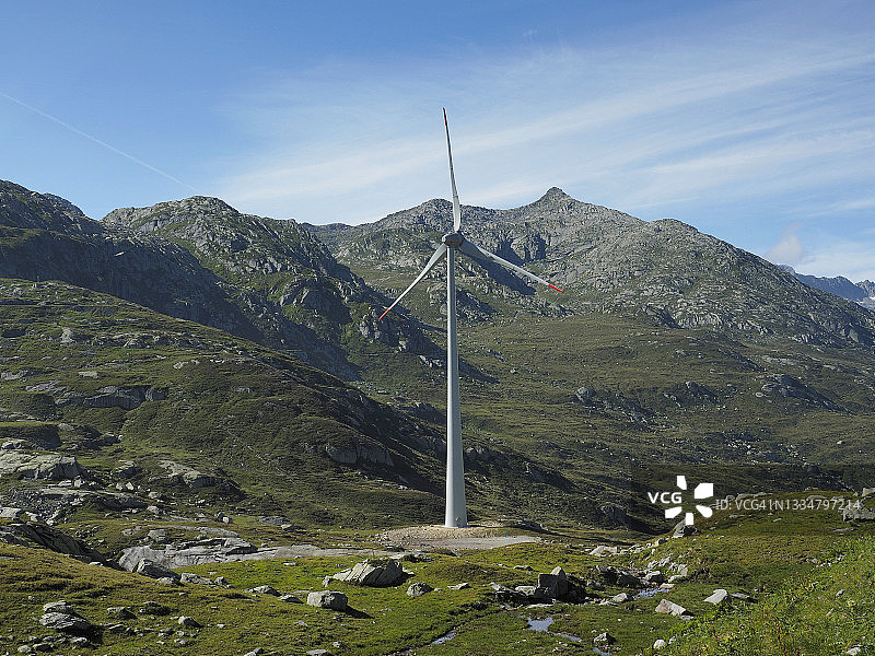 圣哥达山口风力发电场（系列之一）图片素材