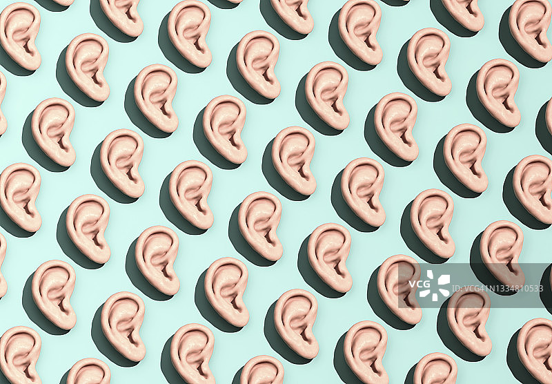 耳朵图案背景图片素材