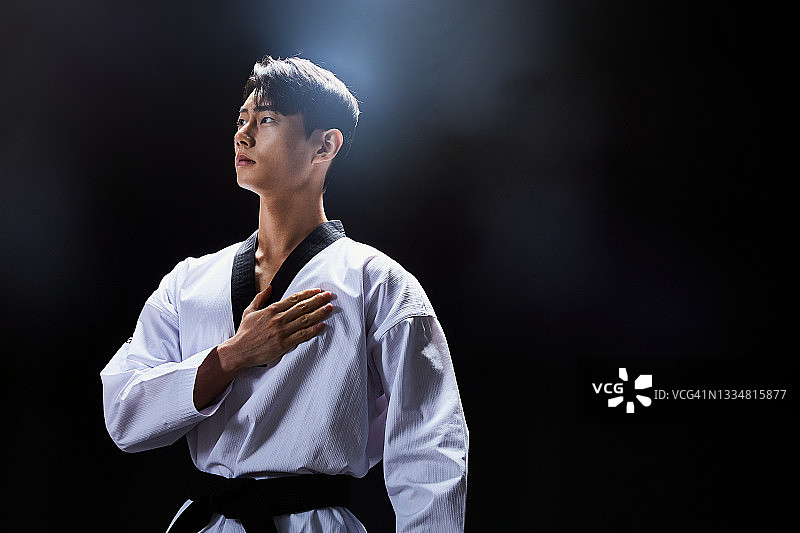 男子跆拳道图片素材