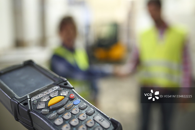 条形码扫描器特写图片素材