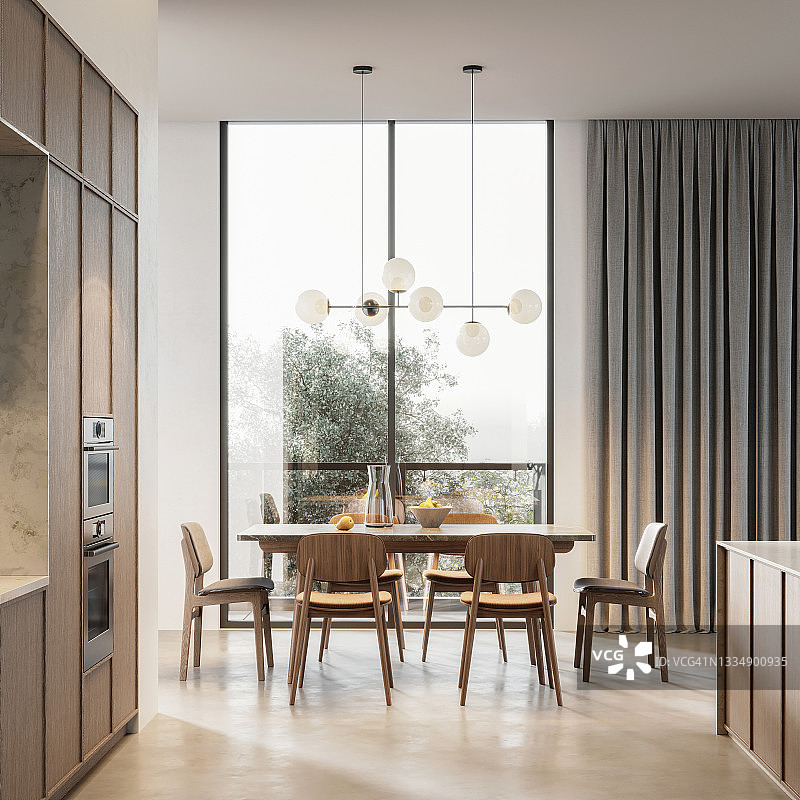 公寓用餐区电脑效果图图片素材