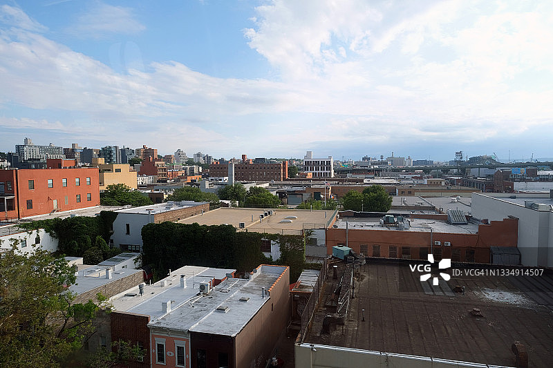 布鲁克林高瓦努斯地区的俯视照片图片素材