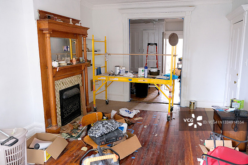 布鲁克林褐石室内翻新图片素材