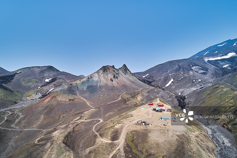 阿瓦钦斯基火山的山麓图片素材