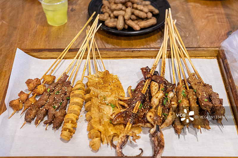 中式烤串图片素材