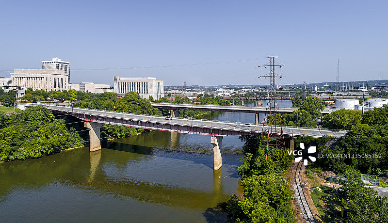 美国田纳西州纳什维尔河畔风光图片素材